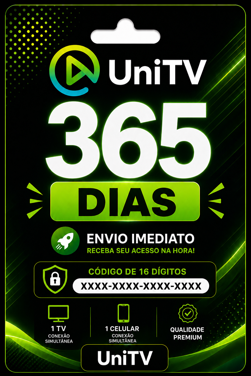Recarga UniTV 365 Dias